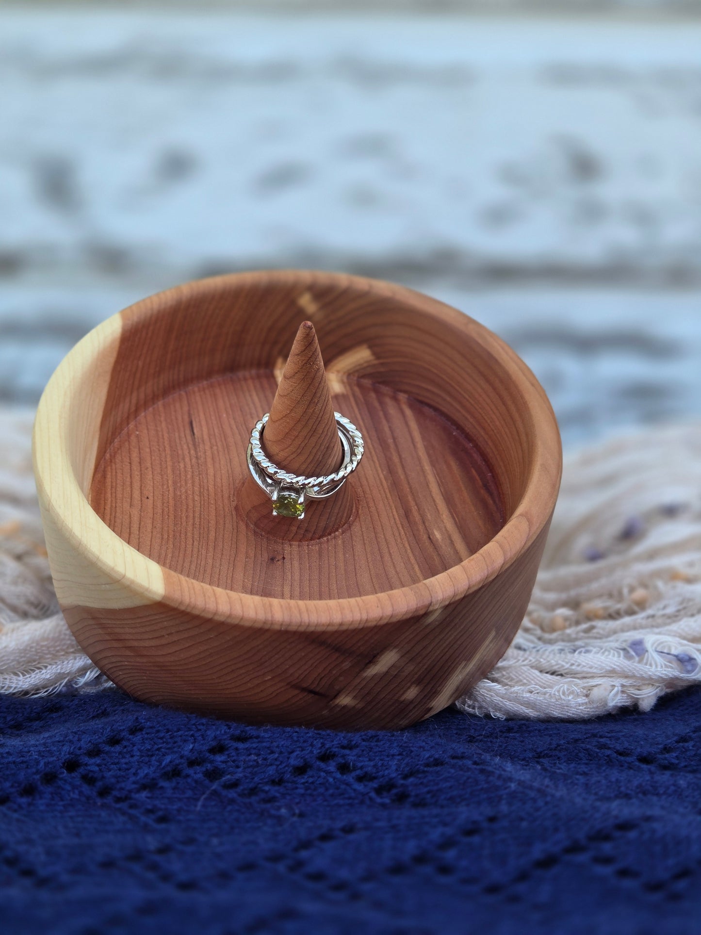 Hand-Turned Cedar Ring Dish