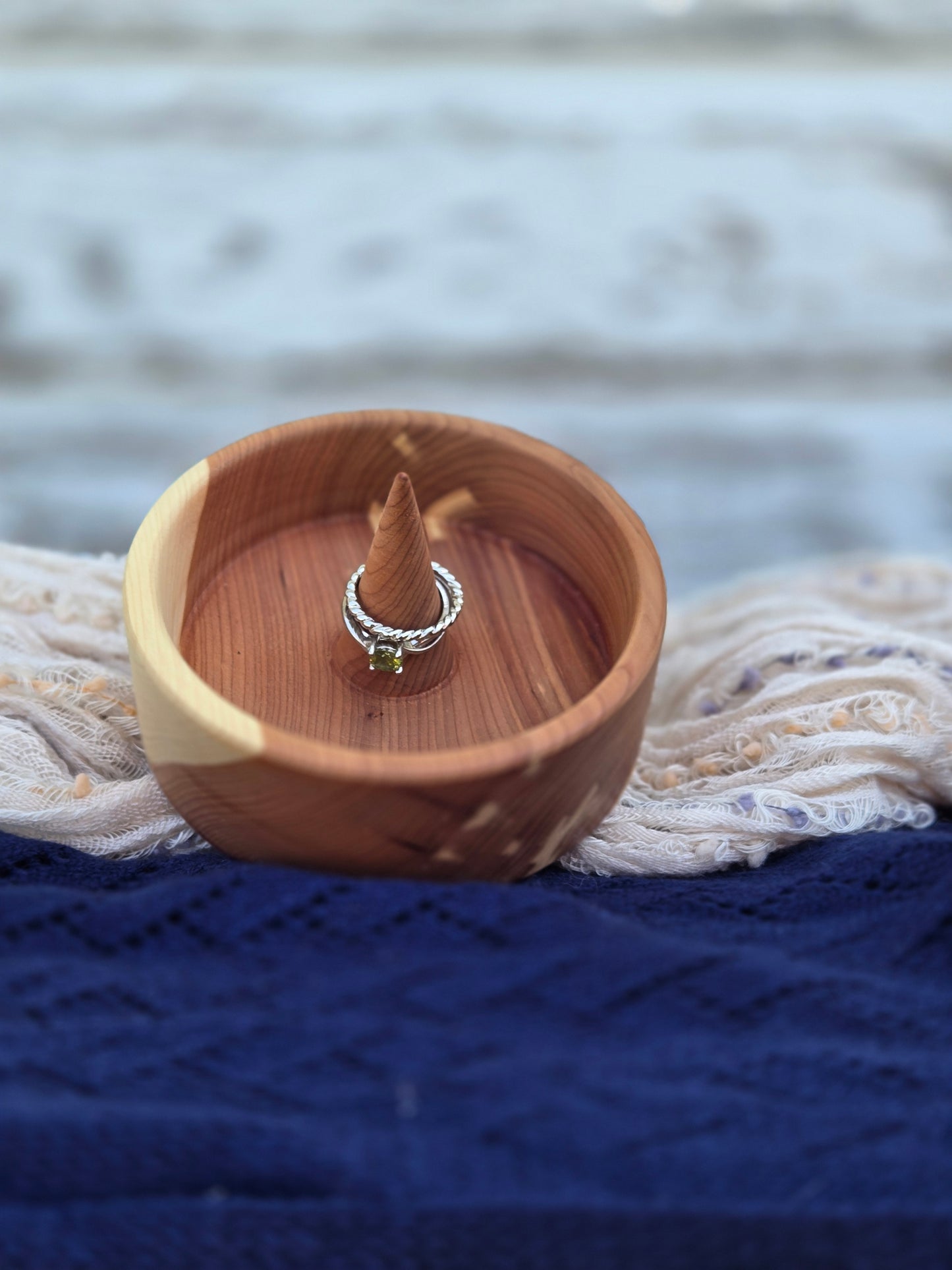 Hand-Turned Cedar Ring Dish