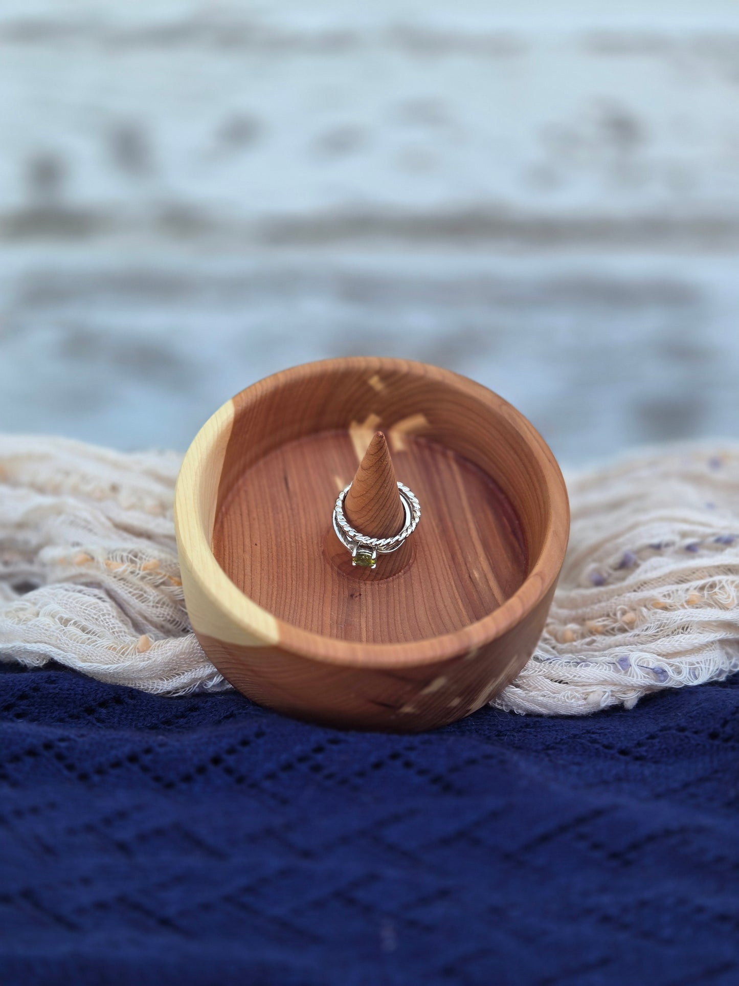 Hand-Turned Cedar Ring Dish