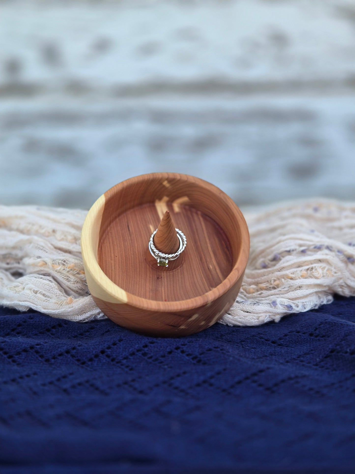 Hand-Turned Cedar Ring Dish