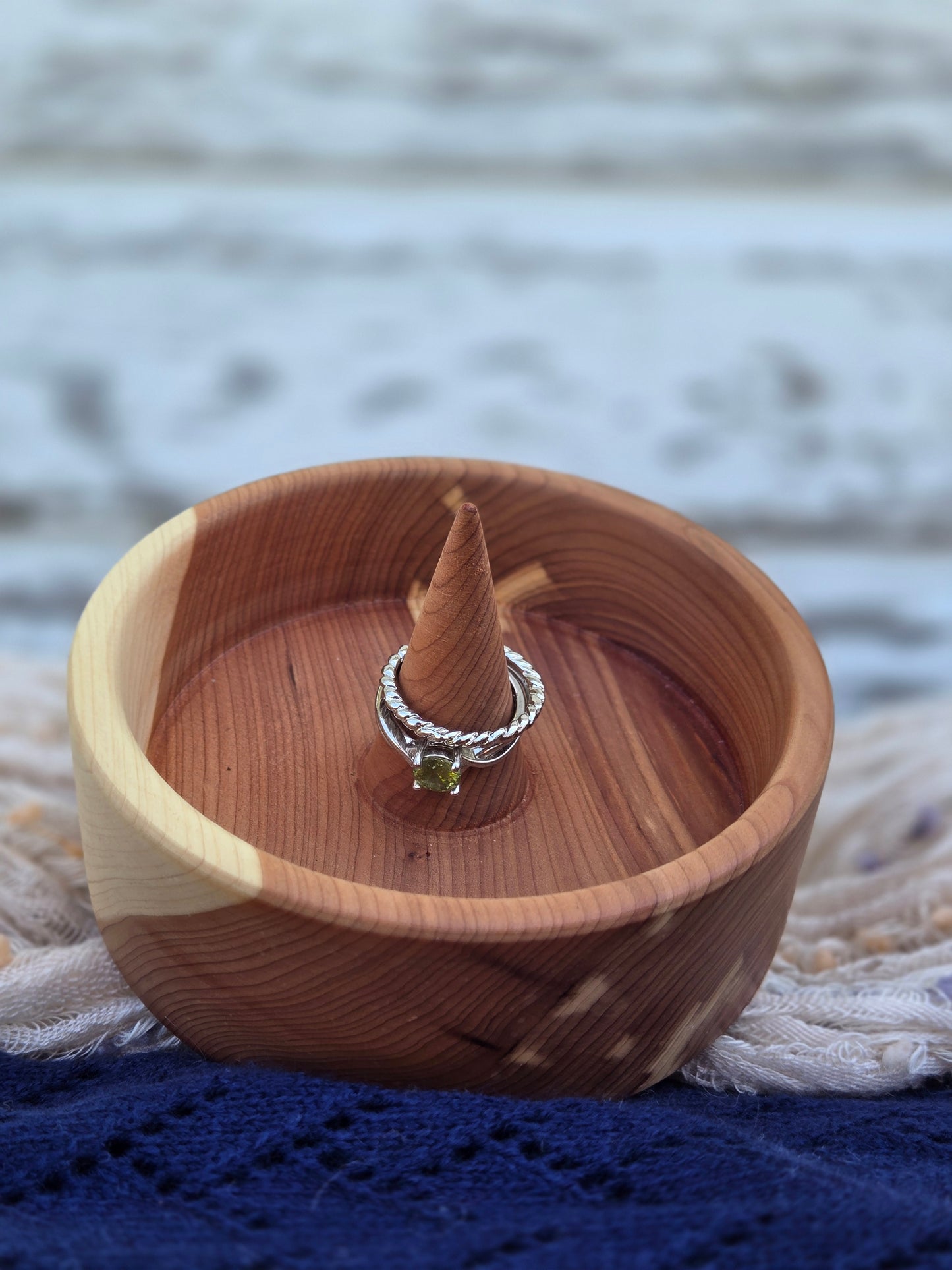 Hand-Turned Cedar Ring Dish