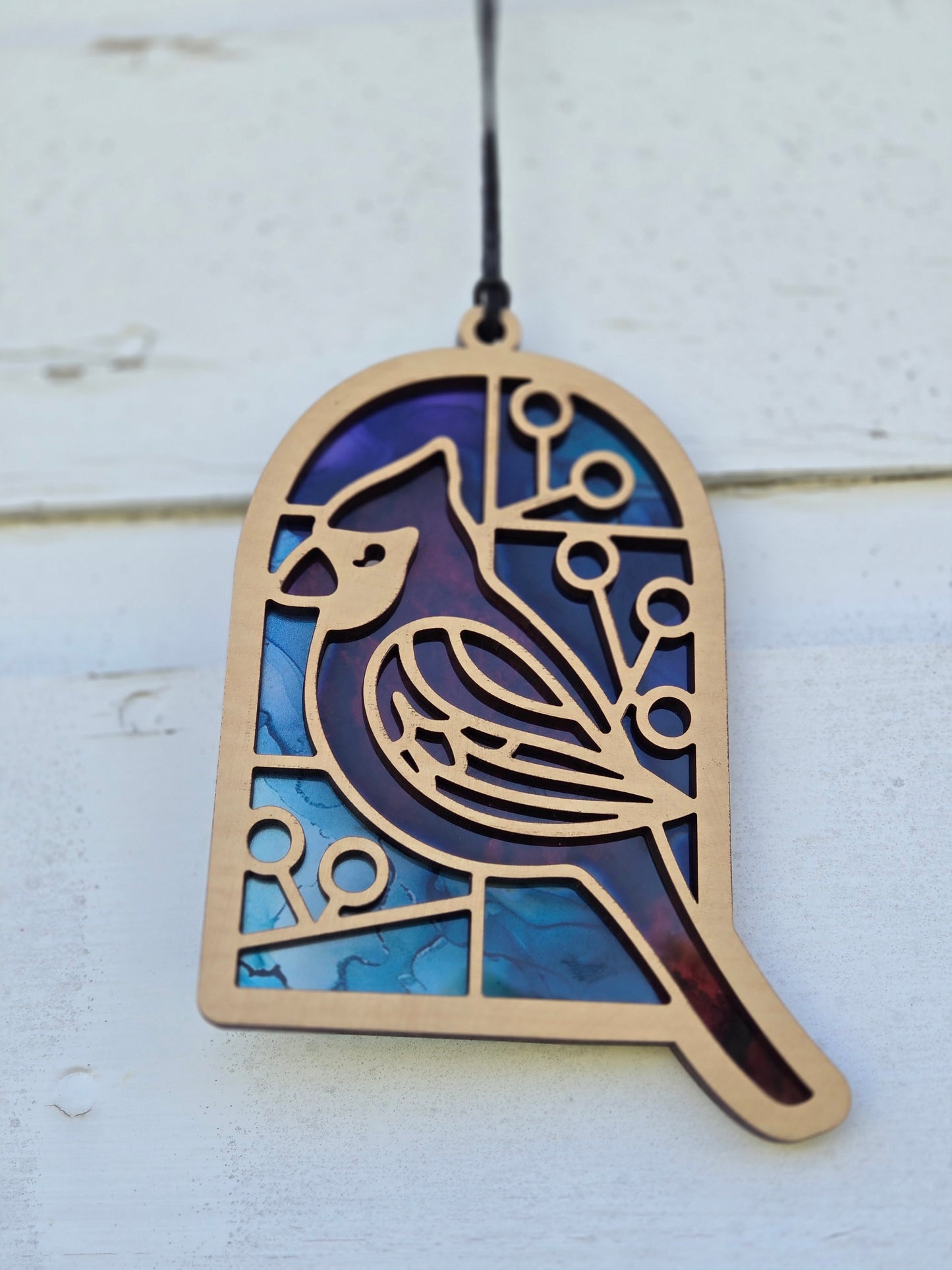 Cardinal Laser-Cut Suncatcher