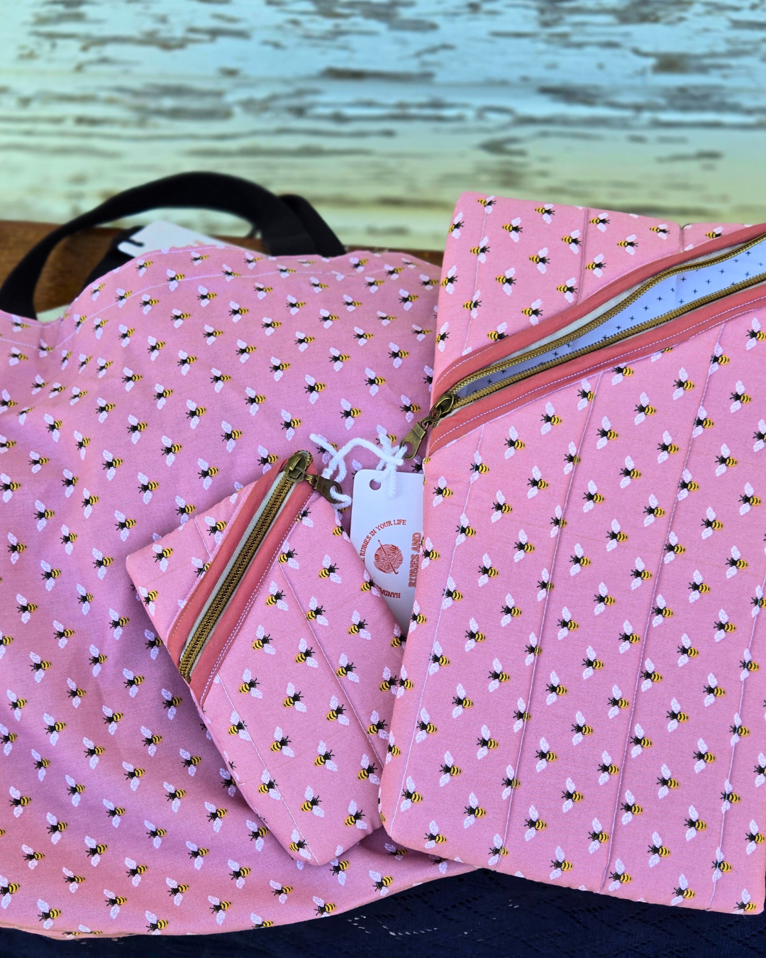 Pink Bee Padded Phone Case β Handmade & Protective ππ±π