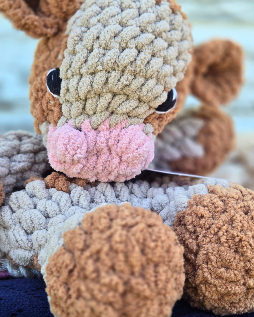Handmade Crochet Snuggler Cow – Safe for All Ages 🐮✨