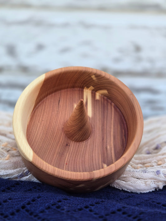 Hand-Turned Cedar Ring Dish