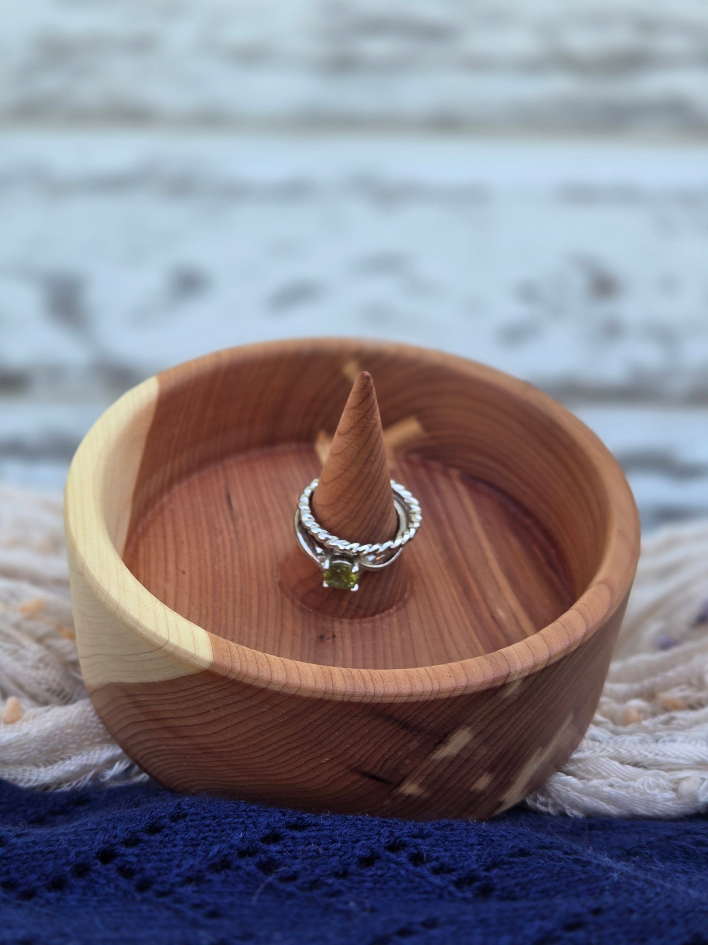 Hand-Turned Cedar Ring Dish