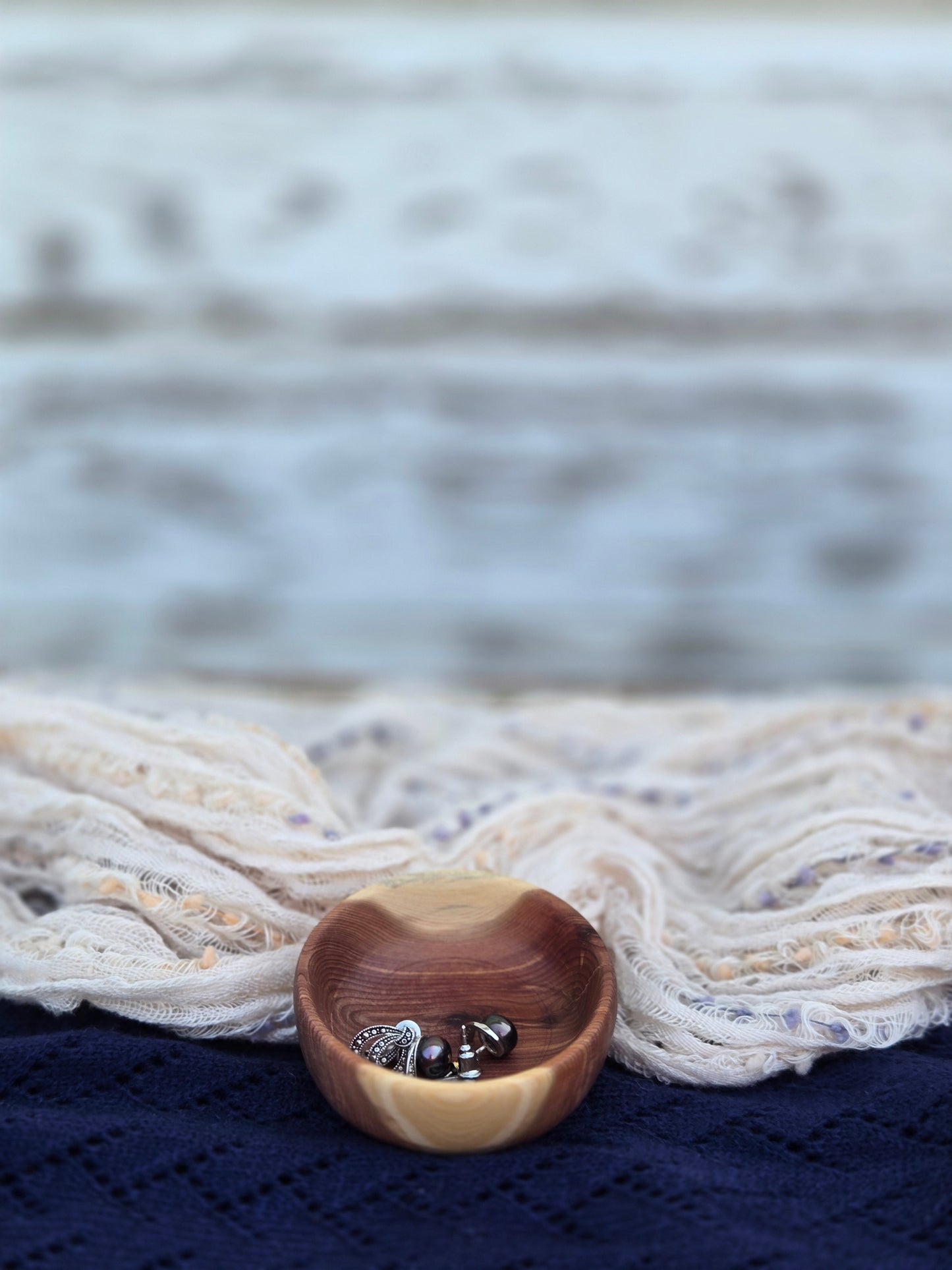 Hand-Turned Cedar Trinket Dish