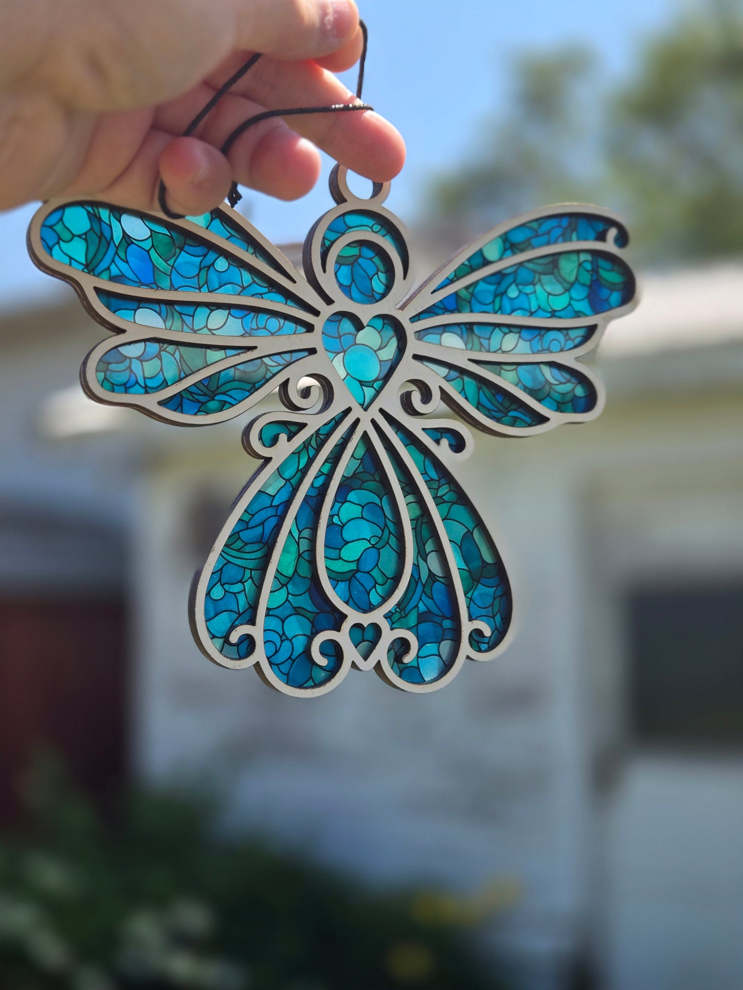 Angel Laser-Cut Suncatcher