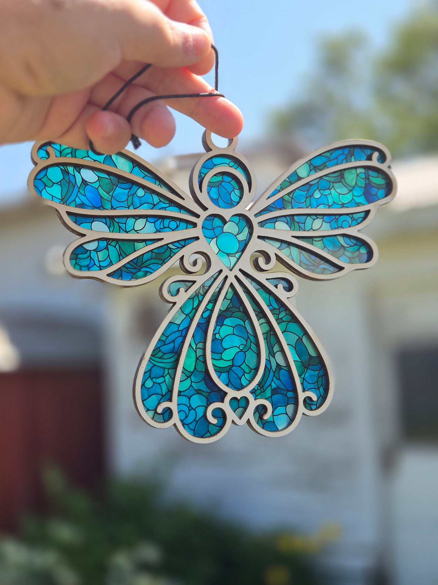 Angel Laser-Cut Suncatcher