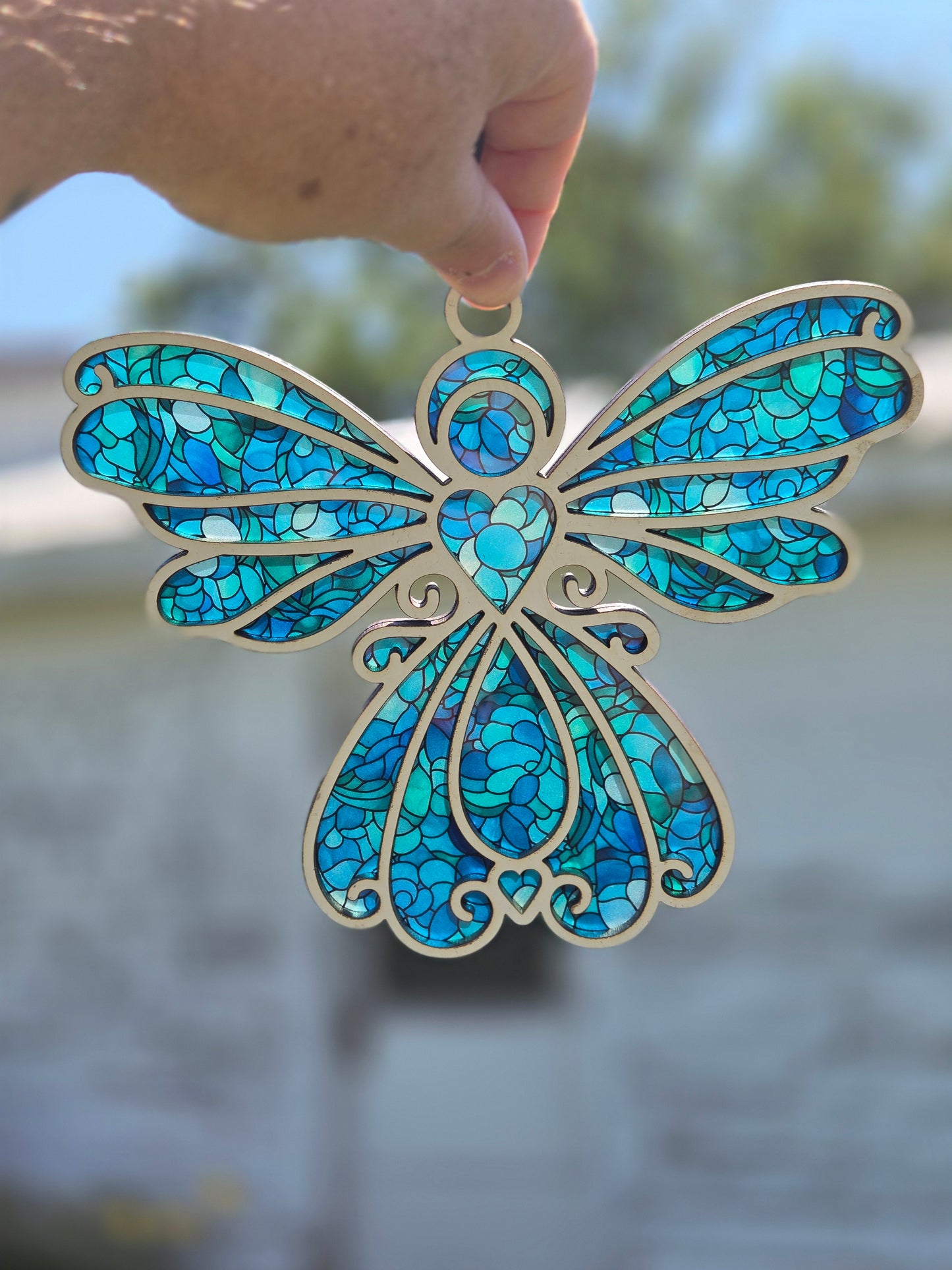 Angel Laser-Cut Suncatcher