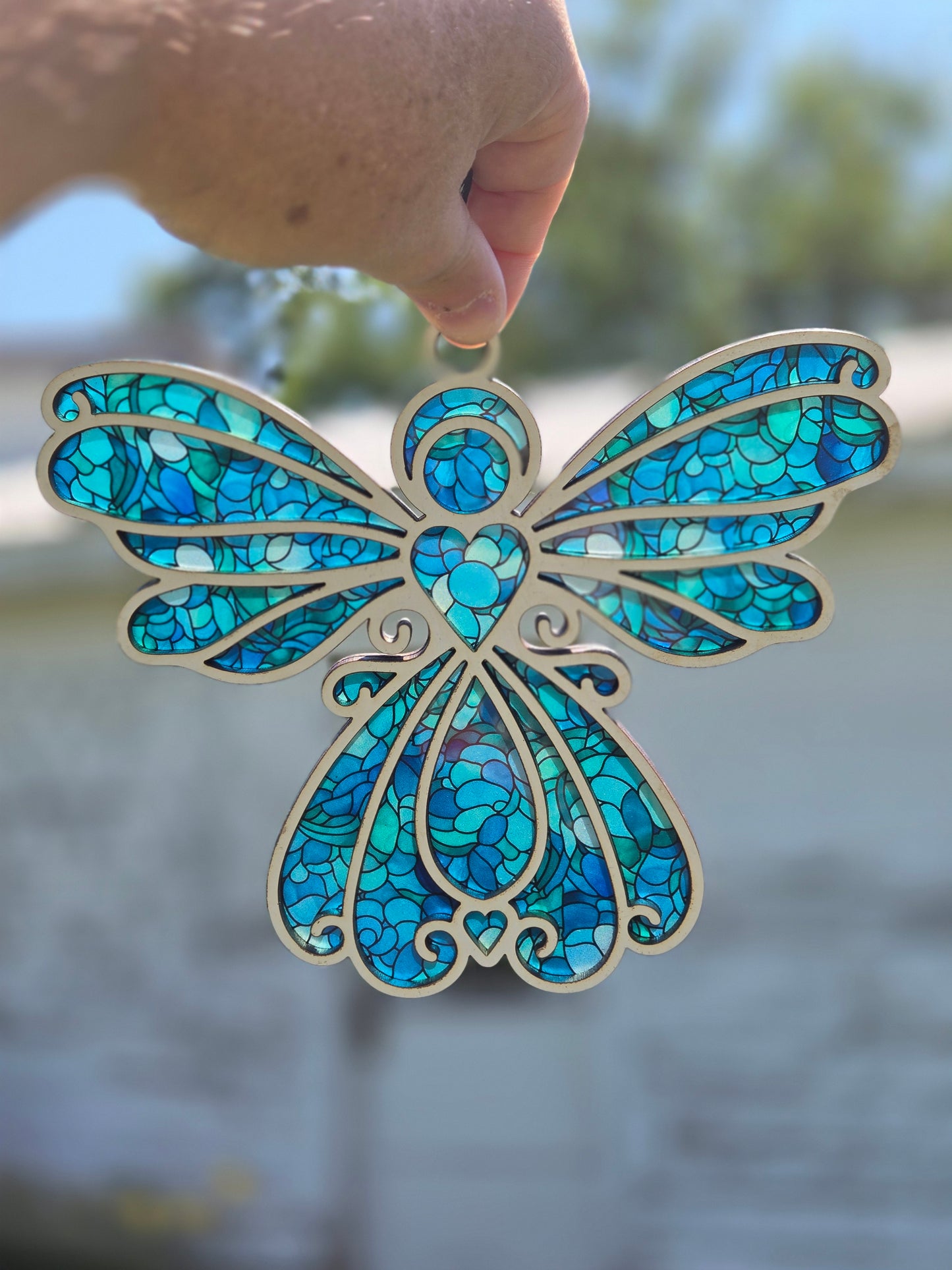 Angel Laser-Cut Suncatcher