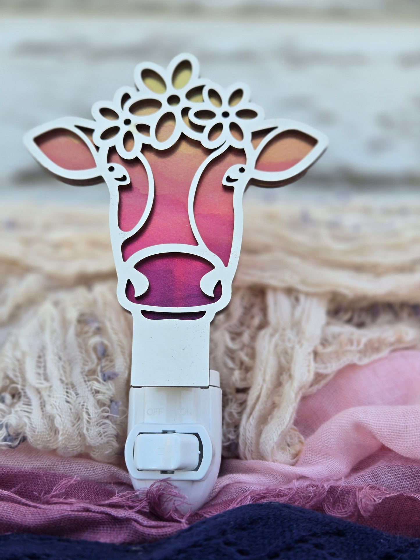 Daisy Cow Night Light 🌸🐮