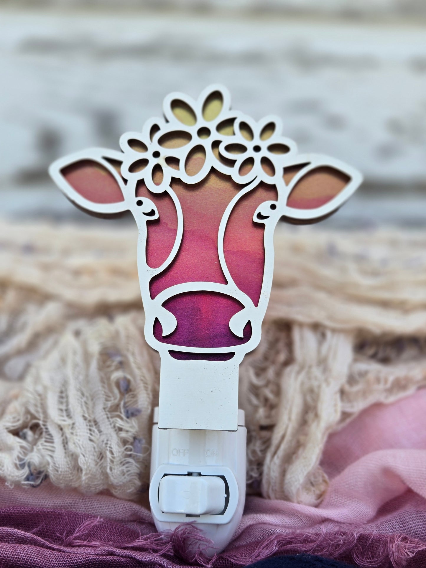 Daisy Cow Night Light 🌸🐮