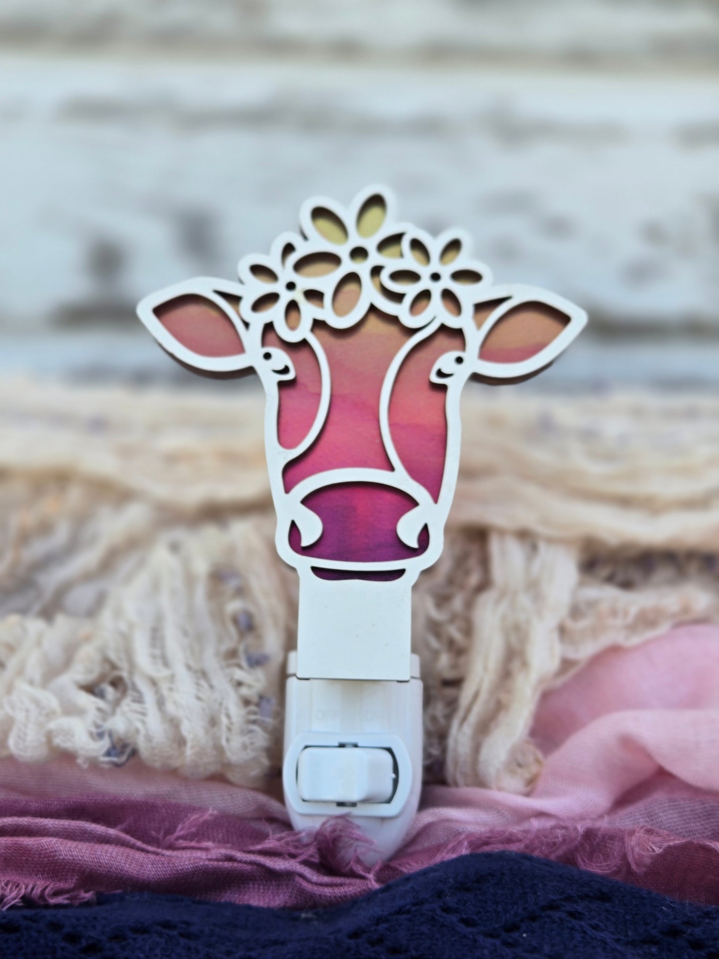 Daisy Cow Night Light 🌸🐮