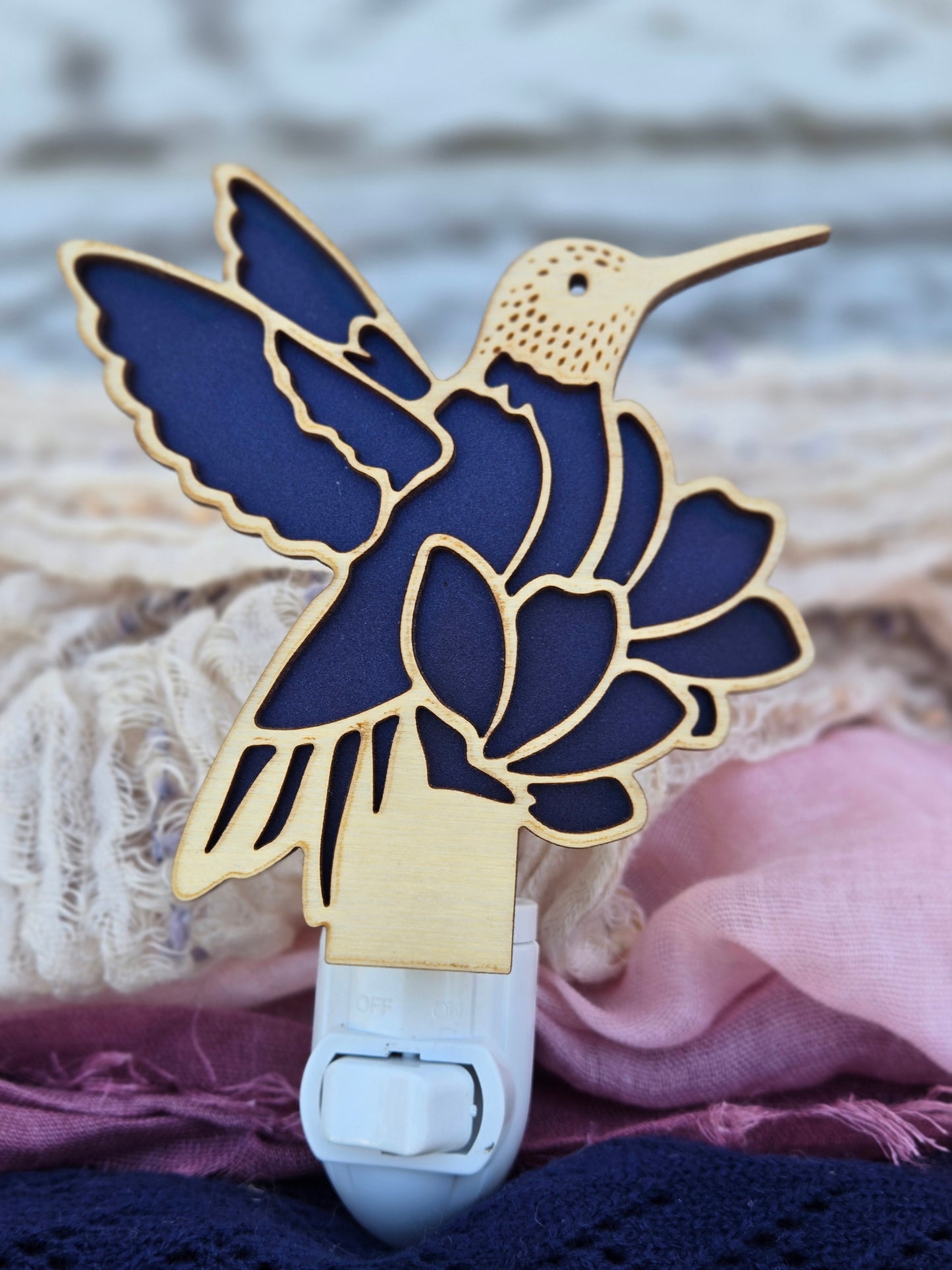 Hummingbird Night Light 🌸✨